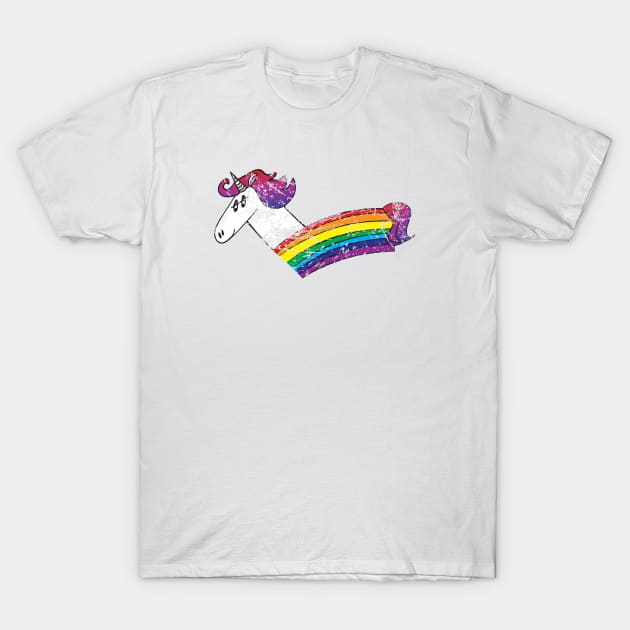 Retro Rainbow Unicorn T-Shirt by so_celia